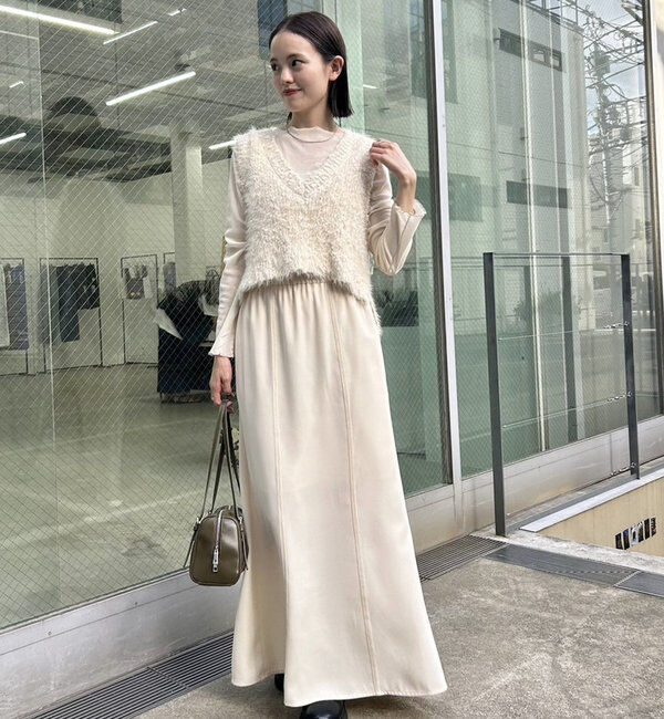  「ラメシャギーニットベスト」|ニット・セーター|