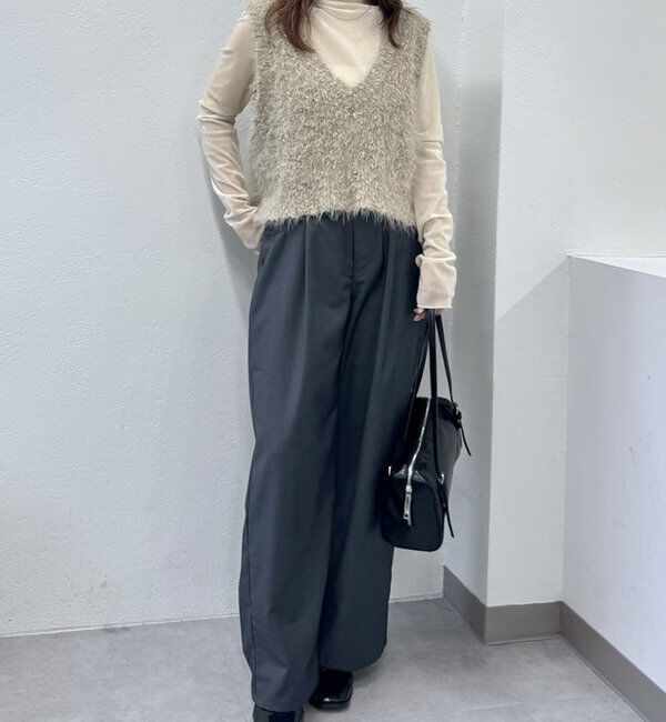  「ラメシャギーニットベスト」|ニット・セーター|