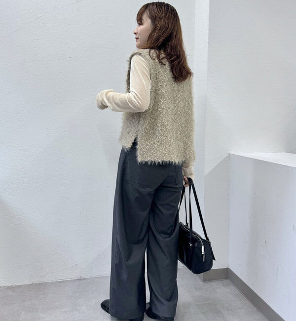  「ラメシャギーニットベスト」|ニット・セーター|