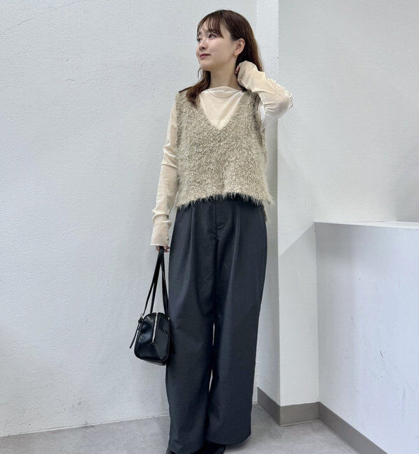  「ラメシャギーニットベスト」|ニット・セーター|