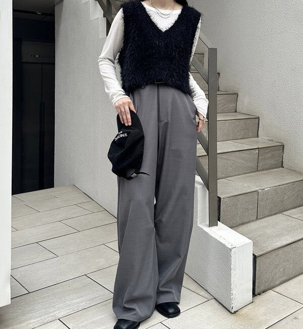  「ラメシャギーニットベスト」|ニット・セーター|