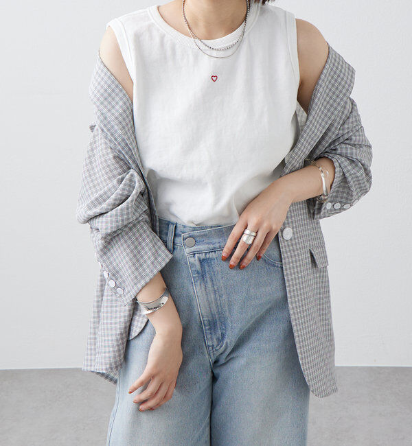  「【軽い着心地。暑い日も◎】シアーチェックジャケット」|テーラードジャケット|