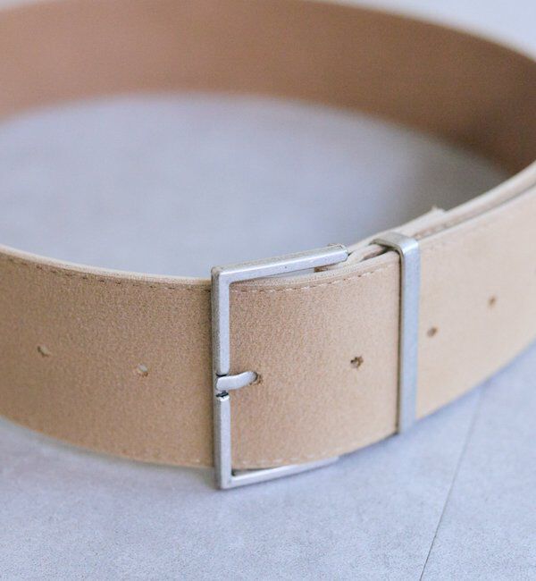  「スクエアバックルワイドベルト」|ベルト|
