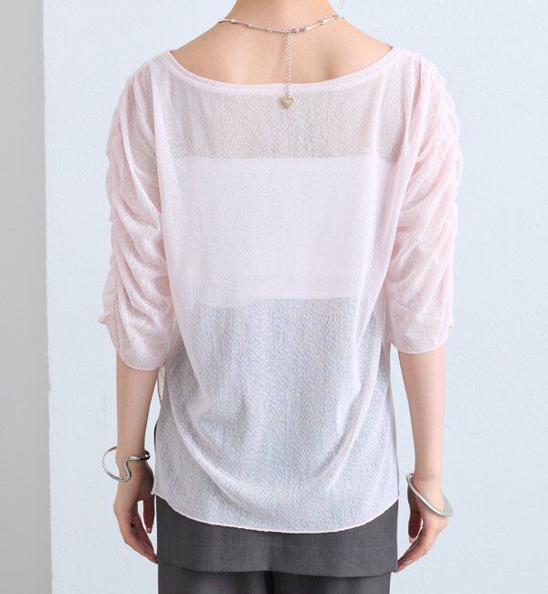  「スラブシアー5分袖プルオーバー」|Tシャツ・カットソー|