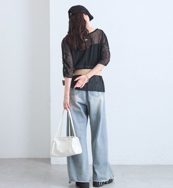  「スラブシアー5分袖プルオーバー」|Tシャツ・カットソー|