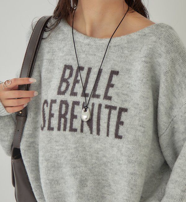  「BIGロゴドロストニット」|ニット・セーター|