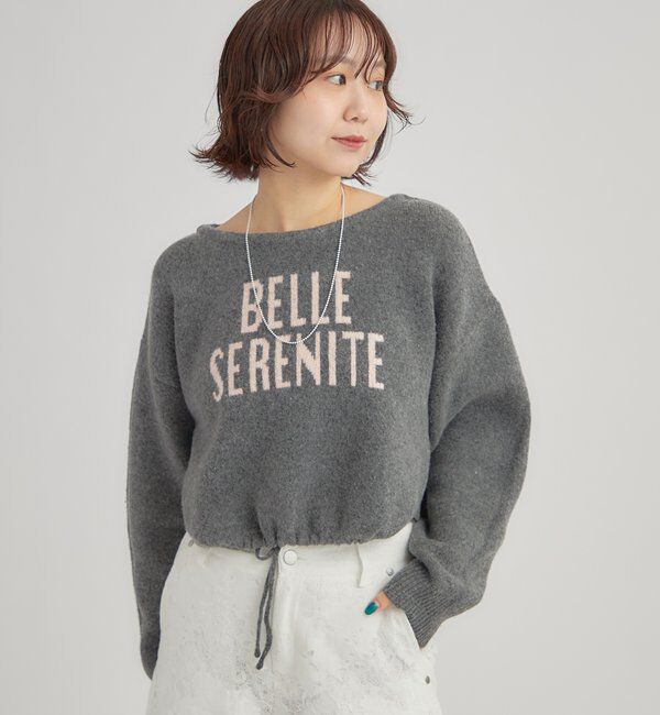  「BIGロゴドロストニット」|ニット・セーター|