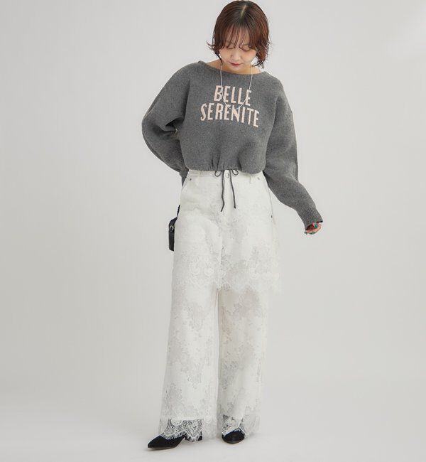  「BIGロゴドロストニット」|ニット・セーター|