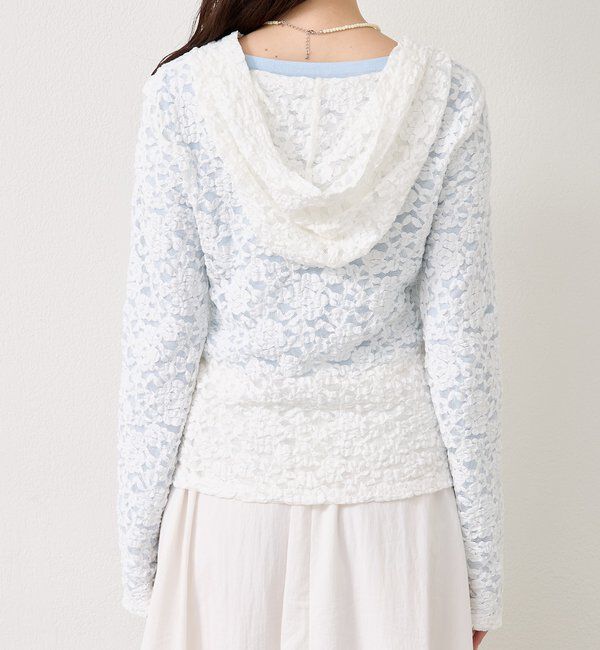  「レースフーディーパーカー」|パーカー|