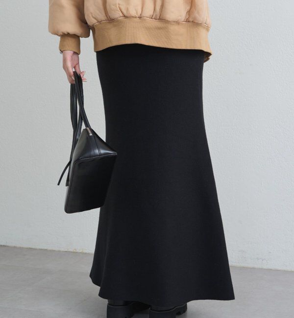 「【@_shirabe.s_コラボ】スウェットライクマーメイドニットスカート」|スカート|