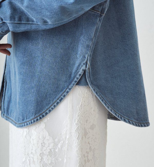  「スウィッチデニムシャツ/ブルー」|シャツ・ブラウス|