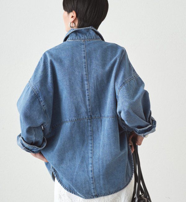  「スウィッチデニムシャツ/ブルー」|シャツ・ブラウス|