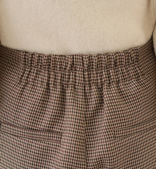  「【セットアップ対応】ダブルベルトキュロットショートパンツ」|チノ|