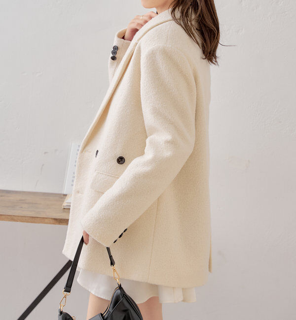  「オーバーダブルツイードジャケット」|テーラードジャケット|