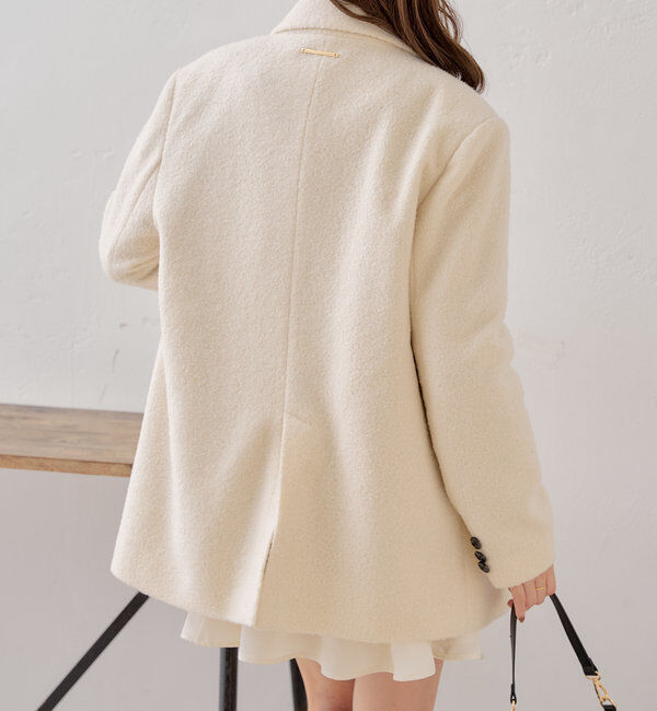  「オーバーダブルツイードジャケット」|テーラードジャケット|