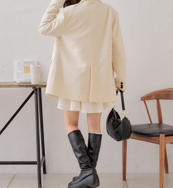  「オーバーダブルツイードジャケット」|テーラードジャケット|