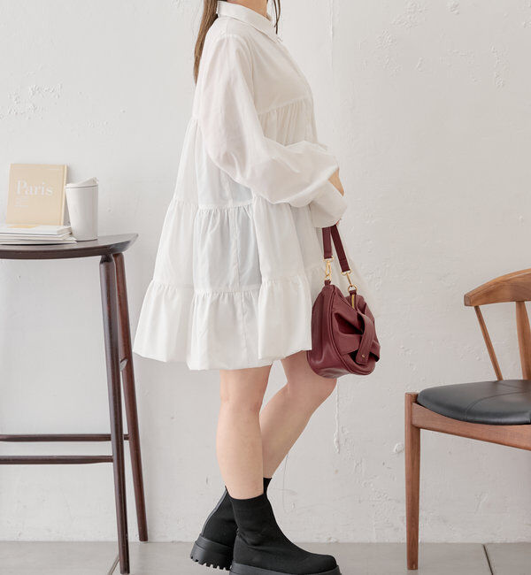  「フリルティアードチュニックシャツ」|シャツ・ブラウス|