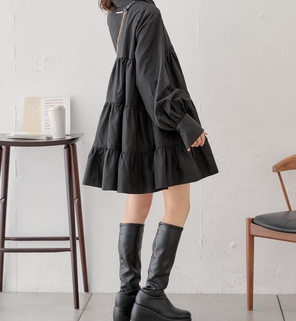  「フリルティアードチュニックシャツ」|シャツ・ブラウス|