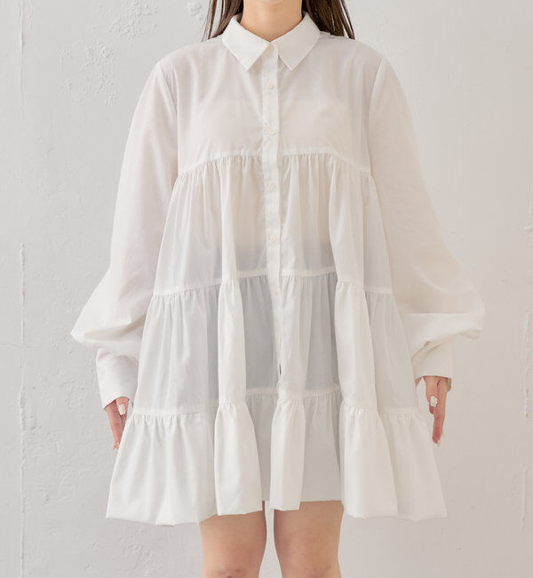 「フリルティアードチュニックシャツ」|シャツ・ブラウス|