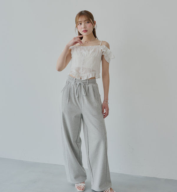  「シアーノースリフリルブラウス」|シャツ・ブラウス|