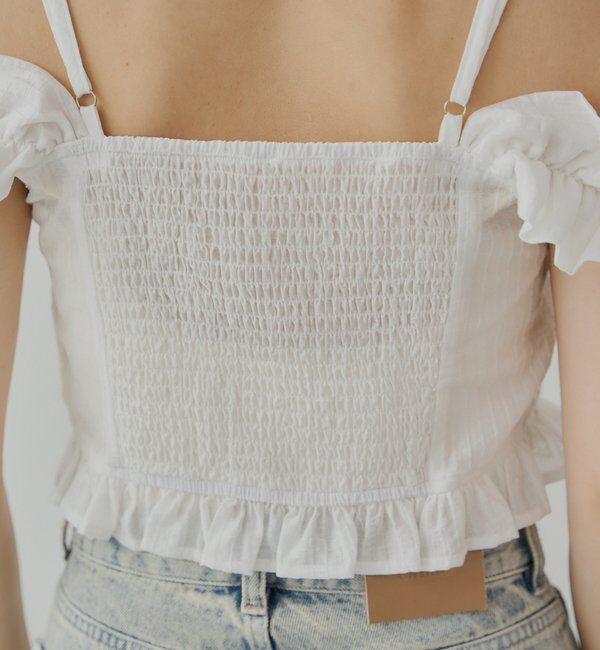  「シアーノースリフリルブラウス」|シャツ・ブラウス|