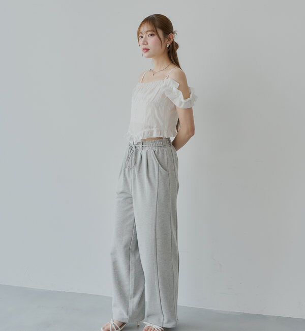  「シアーノースリフリルブラウス」|シャツ・ブラウス|