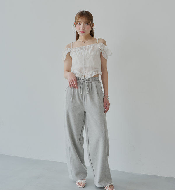  「シアーノースリフリルブラウス」|シャツ・ブラウス|