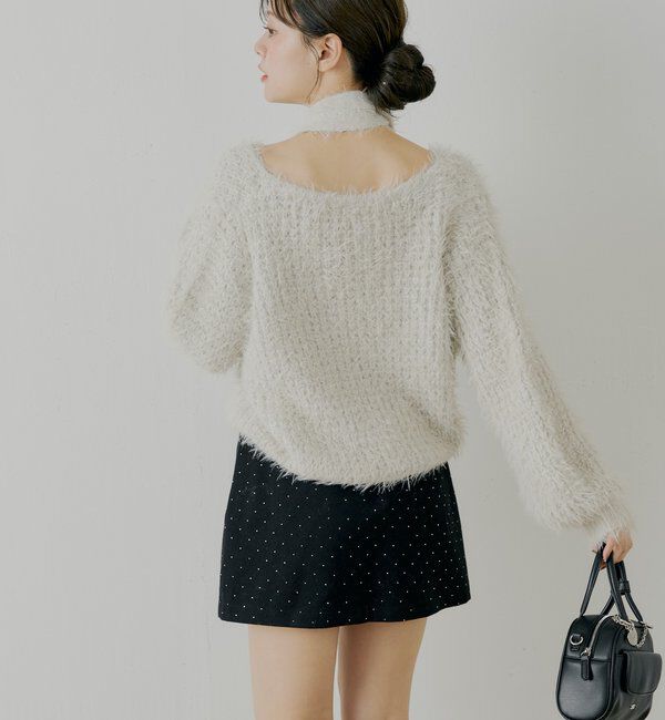  「ランダムチュールフレアスカート」|スカート|