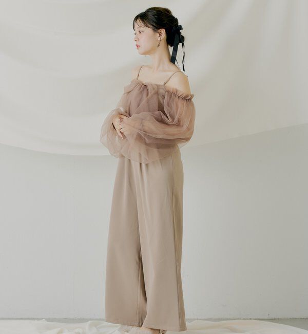  「【SALON byChico】フロントリボンドッキングコンビネゾン/オケージョン」|ドレス|