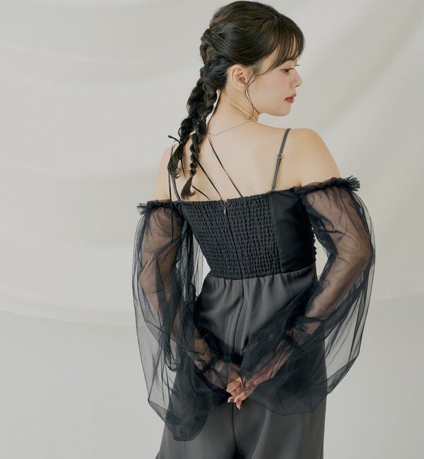  「【SALON byChico】フロントリボンドッキングコンビネゾン/オケージョン」|ドレス|