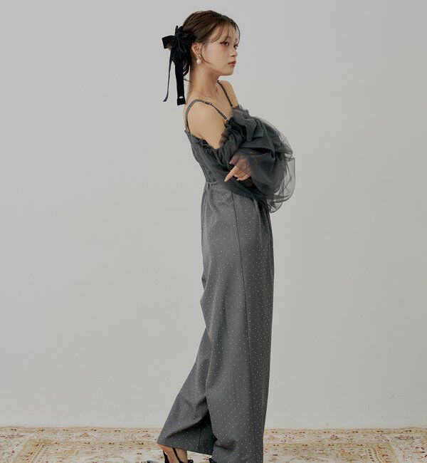  「【SALON byChico】フロントリボンドッキングコンビネゾン/オケージョン」|ドレス|