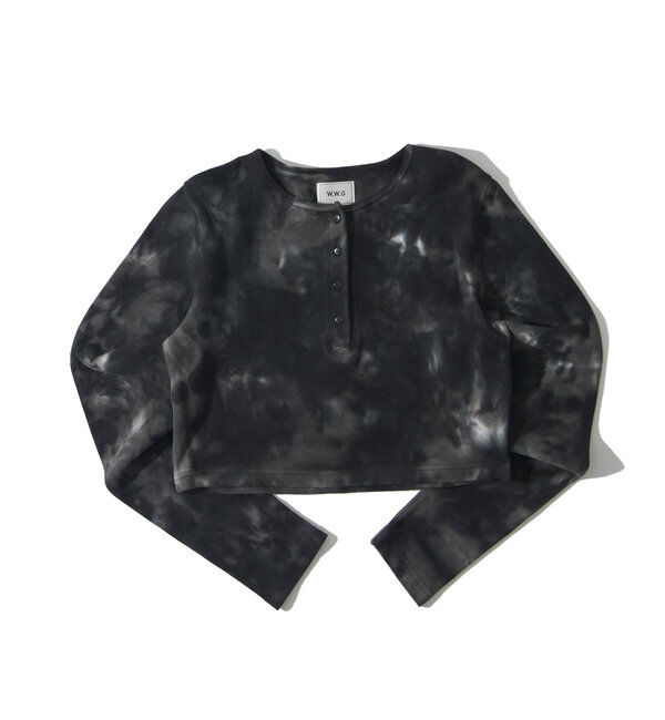  「【WEB限定】ヘンリーネックショートトップス」|Tシャツ・カットソー|