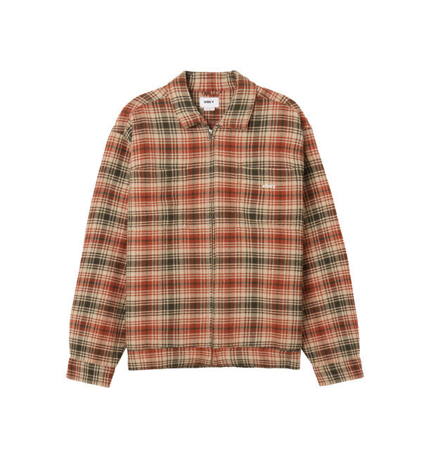  「【OBEY】ALTON ZIP SHIRT JACKET」|その他|グレー