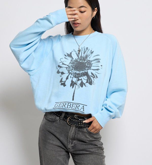  「Soucreamガーベラスウェット」|Tシャツ・カットソー|スカイブルー