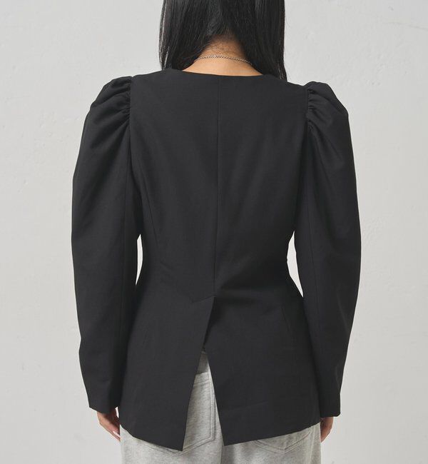  「【SixM/シックスエム】  パフスリーブジャケット」|テーラードジャケット|