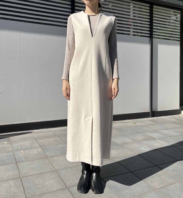  「ストレッチメルトンワンピース」|ワンピース|