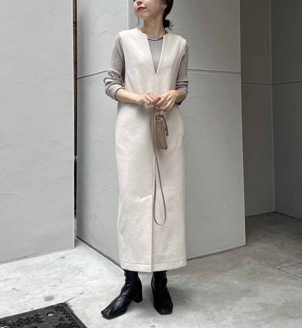  「ストレッチメルトンワンピース」|ワンピース|