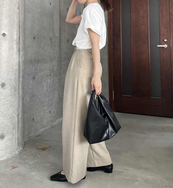  「【C.L】【セットアップ対応】マーベルトタックパンツ」|チノ|