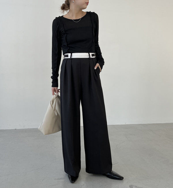  「【C.L】【セットアップ対応】マーベルトタックパンツ」|チノ|