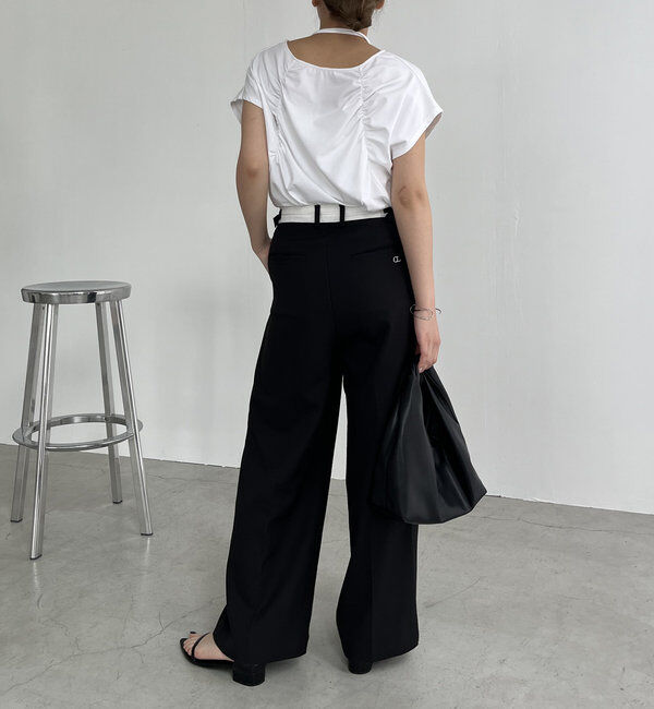  「【待望の再入荷！】ギャザーフレンチTシャツ」|Tシャツ・カットソー|