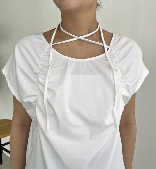  「【待望の再入荷！】ギャザーフレンチTシャツ」|Tシャツ・カットソー|