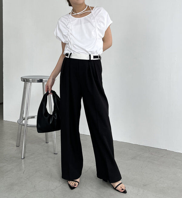  「【待望の再入荷！】ギャザーフレンチTシャツ」|Tシャツ・カットソー|