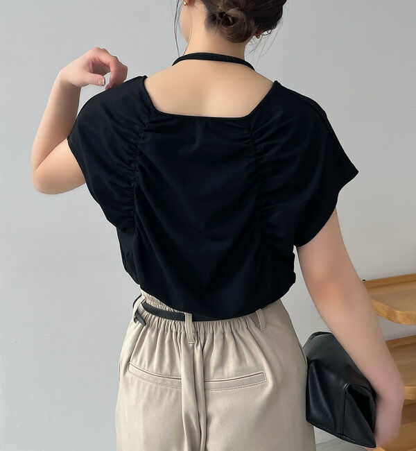  「【待望の再入荷！】ギャザーフレンチTシャツ」|Tシャツ・カットソー|