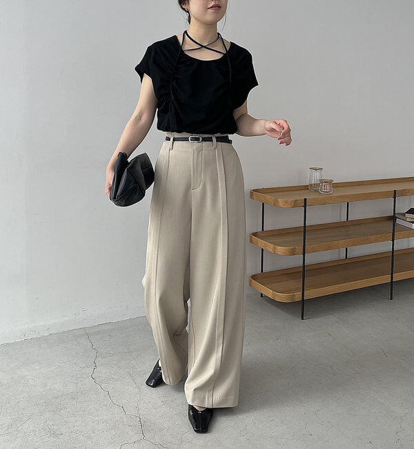  「【待望の再入荷！】ギャザーフレンチTシャツ」|Tシャツ・カットソー|