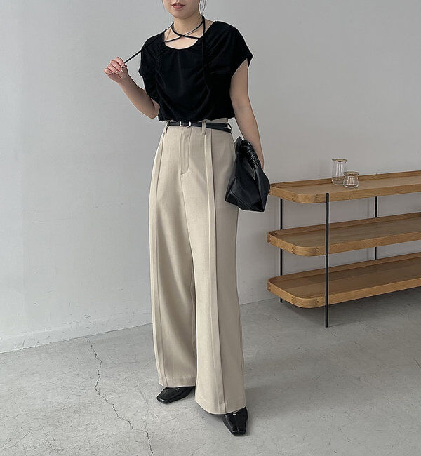  「【待望の再入荷！】ギャザーフレンチTシャツ」|Tシャツ・カットソー|