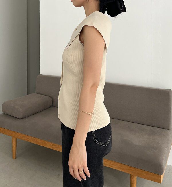  「【前後2WAY仕様】BIG襟ニット」|ニット・セーター|