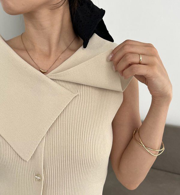  「【前後2WAY仕様】BIG襟ニット」|ニット・セーター|