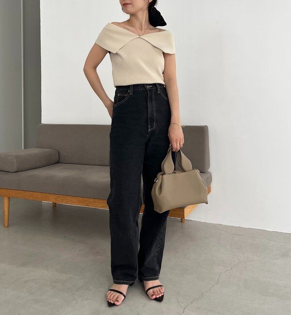  「【前後2WAY仕様】BIG襟ニット」|ニット・セーター|