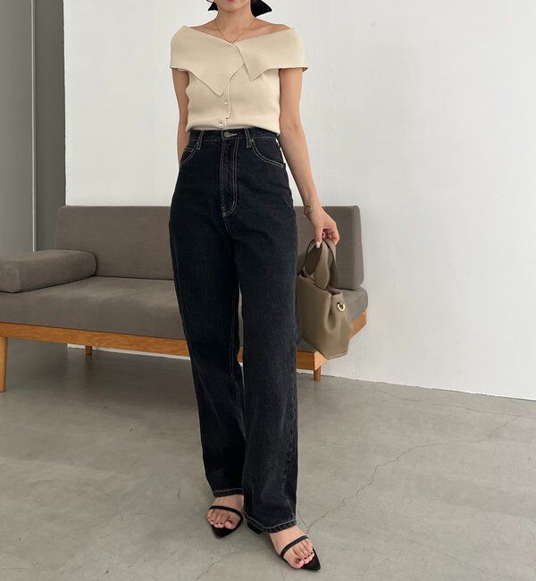  「【前後2WAY仕様】BIG襟ニット」|ニット・セーター|