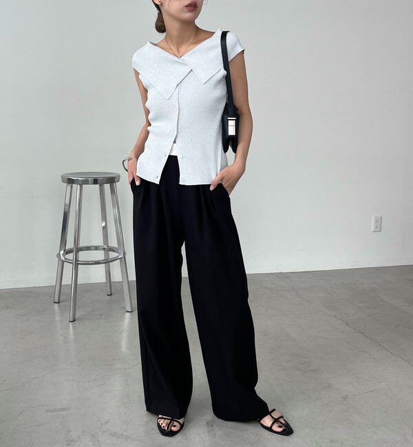  「【前後2WAY仕様】BIG襟ニット」|ニット・セーター|